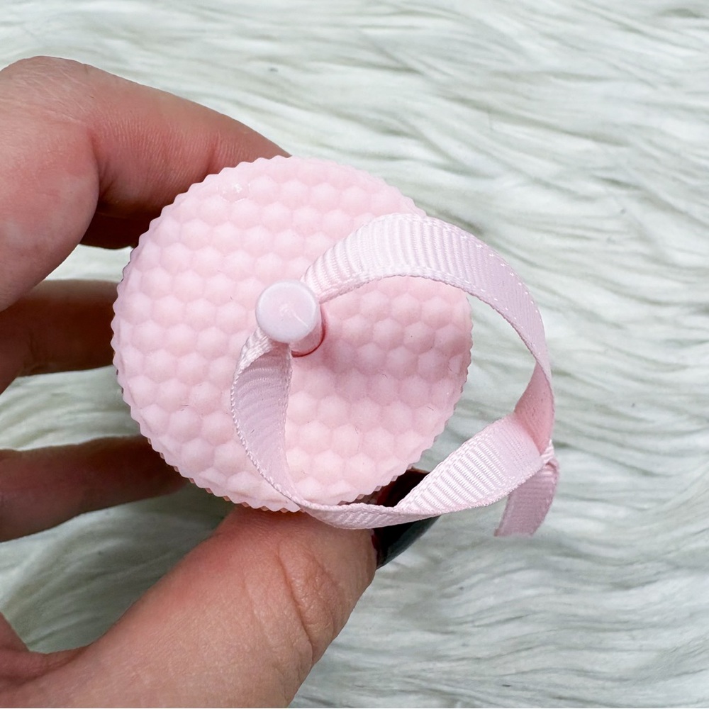 Starbucks China Summer 2022 Studded Keychain Ornament Sakura Pink Bag Charm NEW - Picture 3 of 7